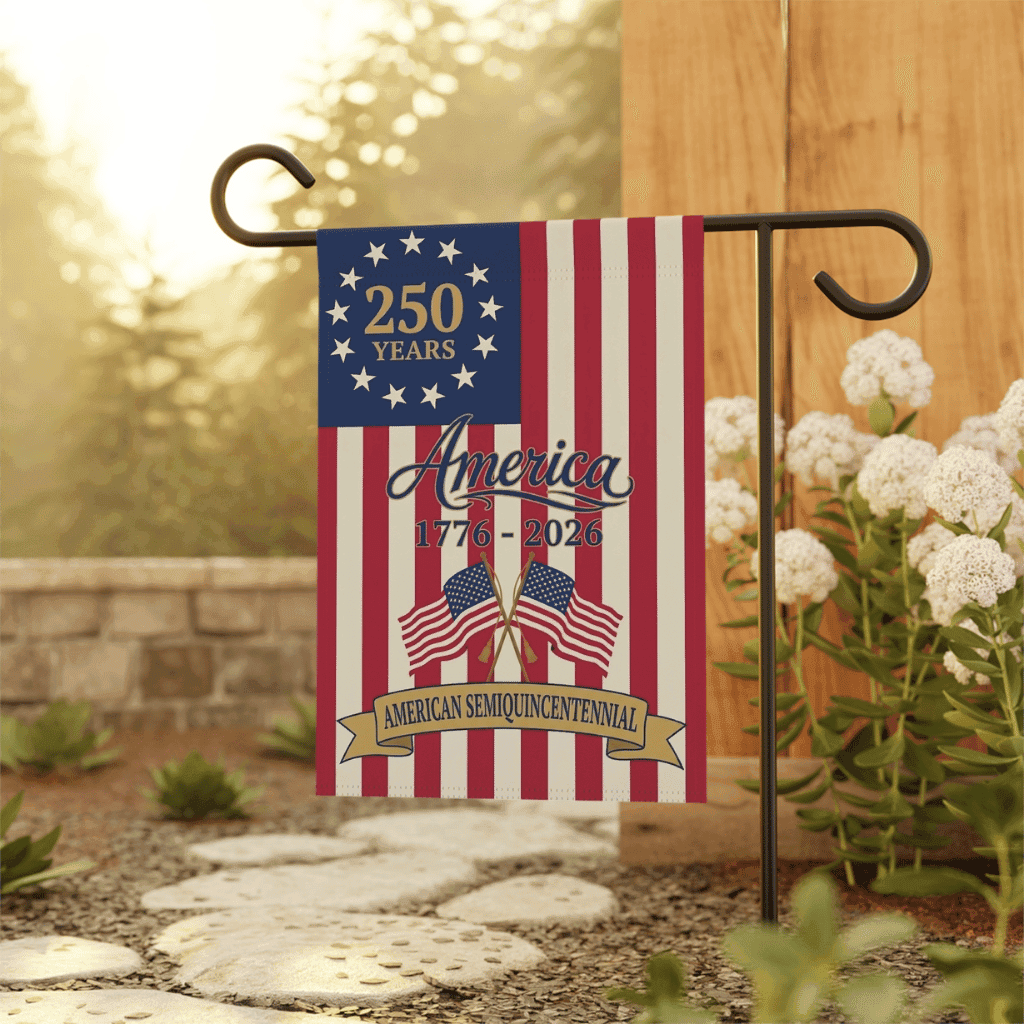 America 250 Years Flag – 1776 2026 Semiquincentennial Patriotic Outdoor Decor thumbnail - detail view