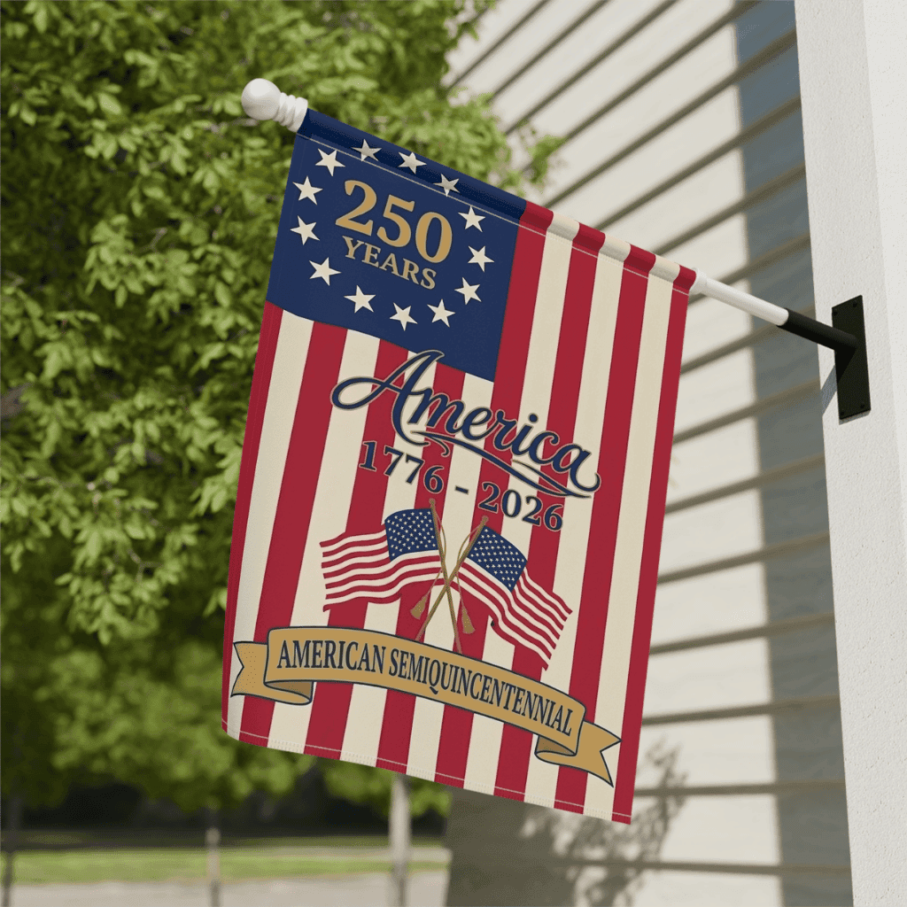America 250 Years Flag – 1776 2026 Semiquincentennial Patriotic Outdoor Decor thumbnail - front view