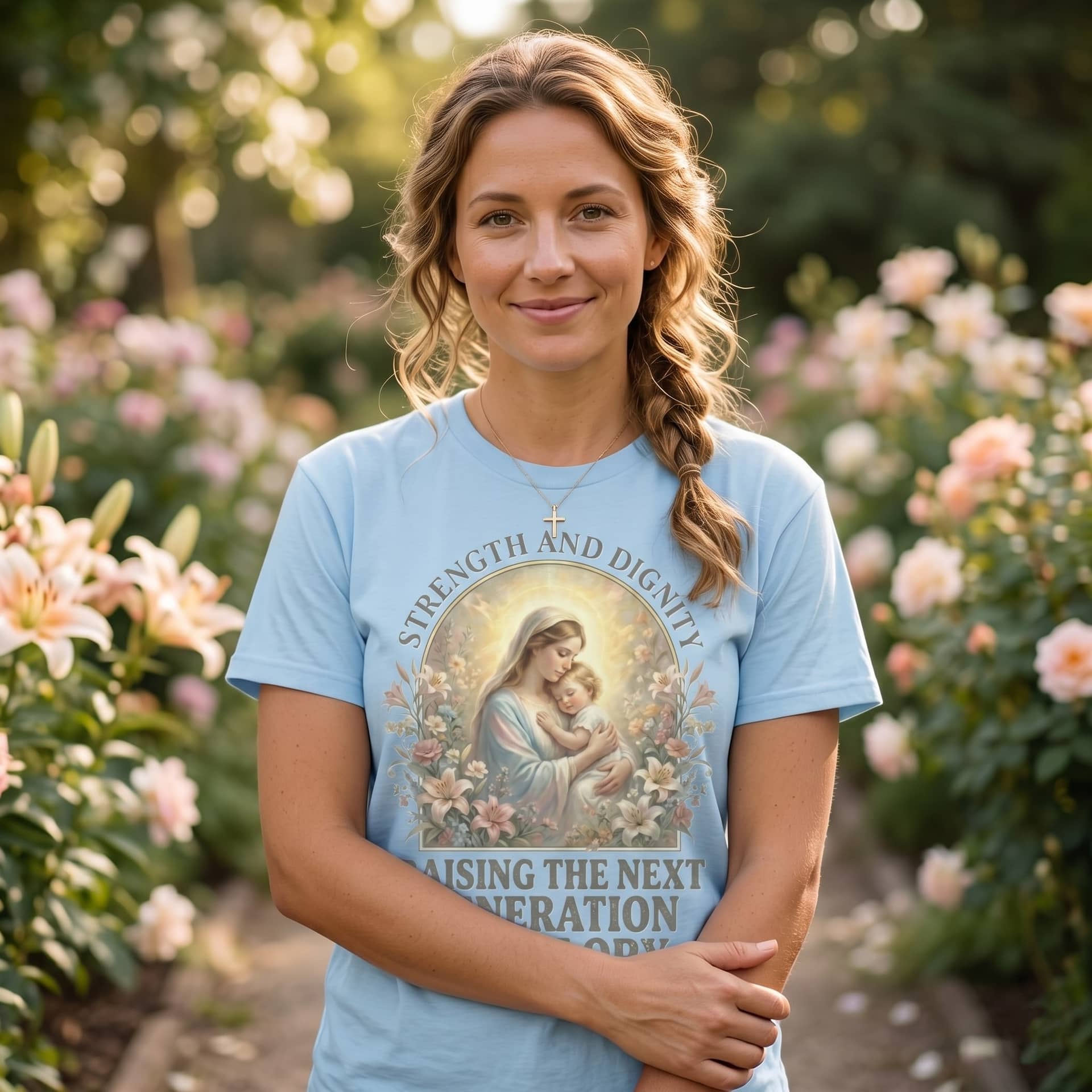 Raising the Next Generation for Glory Shirt – Christian Mother's Day Gift thumbnail - detail view
