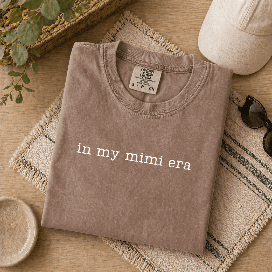 In My Mimi Era Comfort Colors T-Shirt - Mother's Day Gift from Grandkids, Cool Grandma Tee thumbnail - detail view