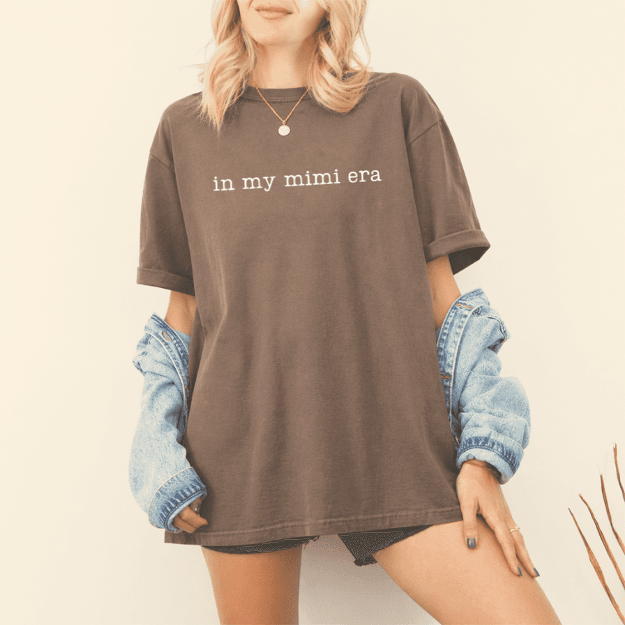 In My Mimi Era Comfort Colors T-Shirt - Mother's Day Gift from Grandkids, Cool Grandma Tee thumbnail - back view