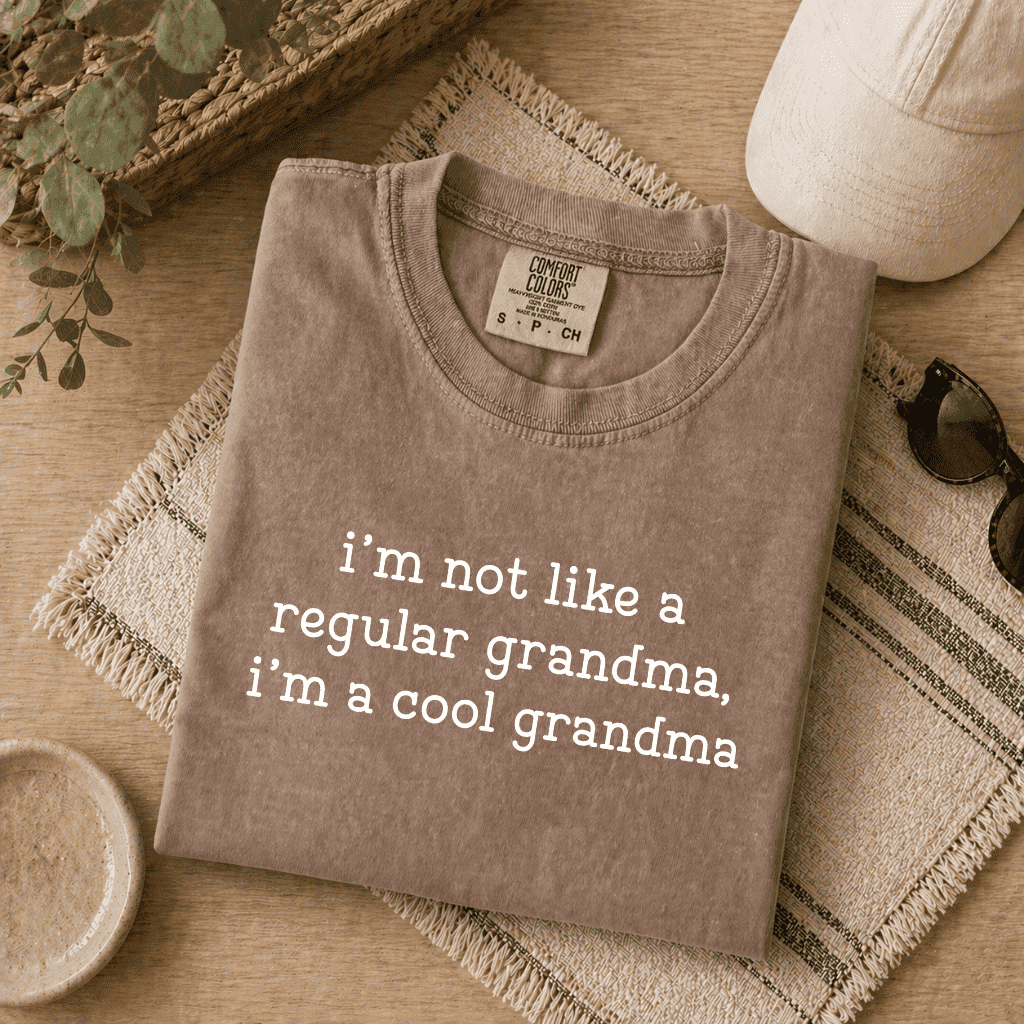 Funny Cool Grandma Comfort Colors T-Shirt - Mother's Day Gift for Grandmother, Best Grandma Ever thumbnail - back view