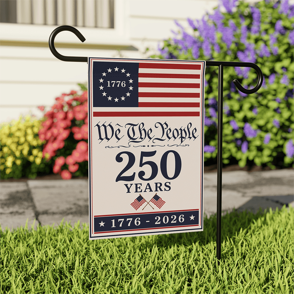 We The People 250 Years USA Patriotic Flag - Independence Gift for Him & Her thumbnail - front view