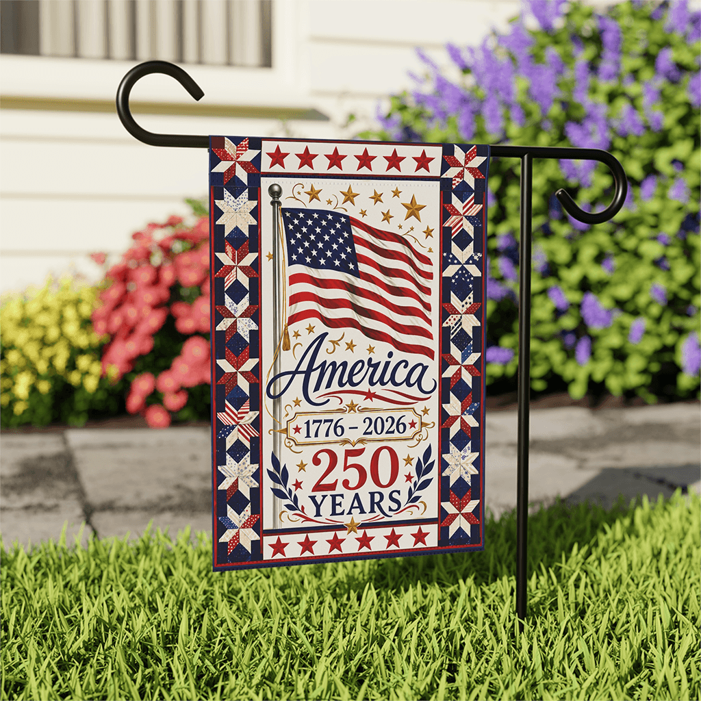 Vintage Coquette America 250 Years Flag - Independence Gift for Him & Her thumbnail - front view