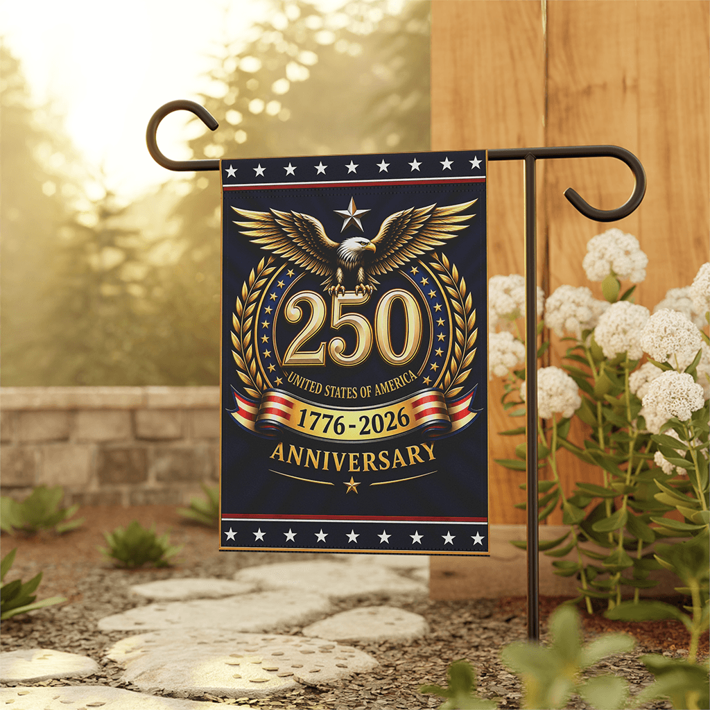 USA 250th Anniversary Flag, America Semiquincentennial House Banner Gift for Independence Day thumbnail - front view