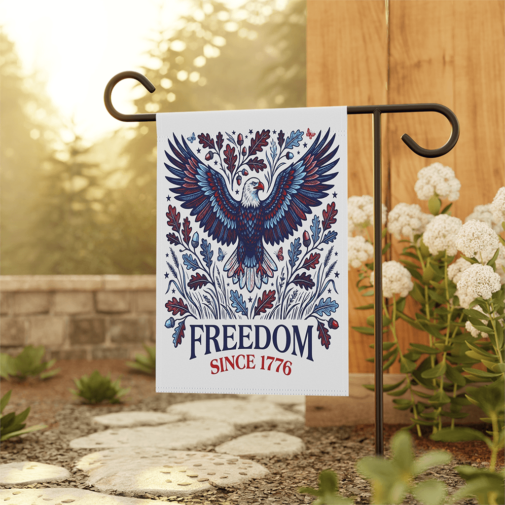Freedom Since 1776 America Eagle Flag - USA Patriotic Gift for Him & Her thumbnail - back view