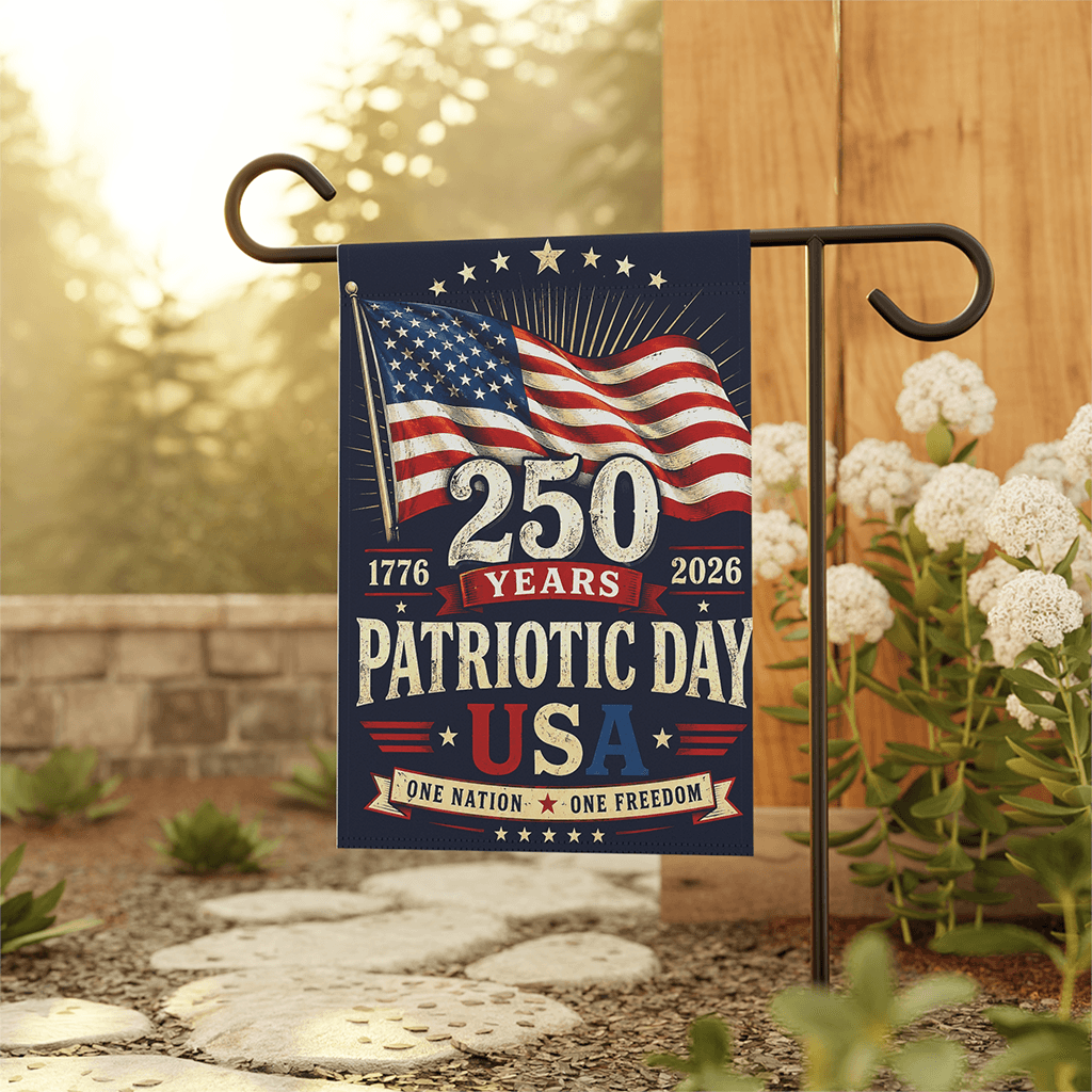 250 Years Patriotic Day USA Flag - 4th of July Gift for Him & Her thumbnail - back view