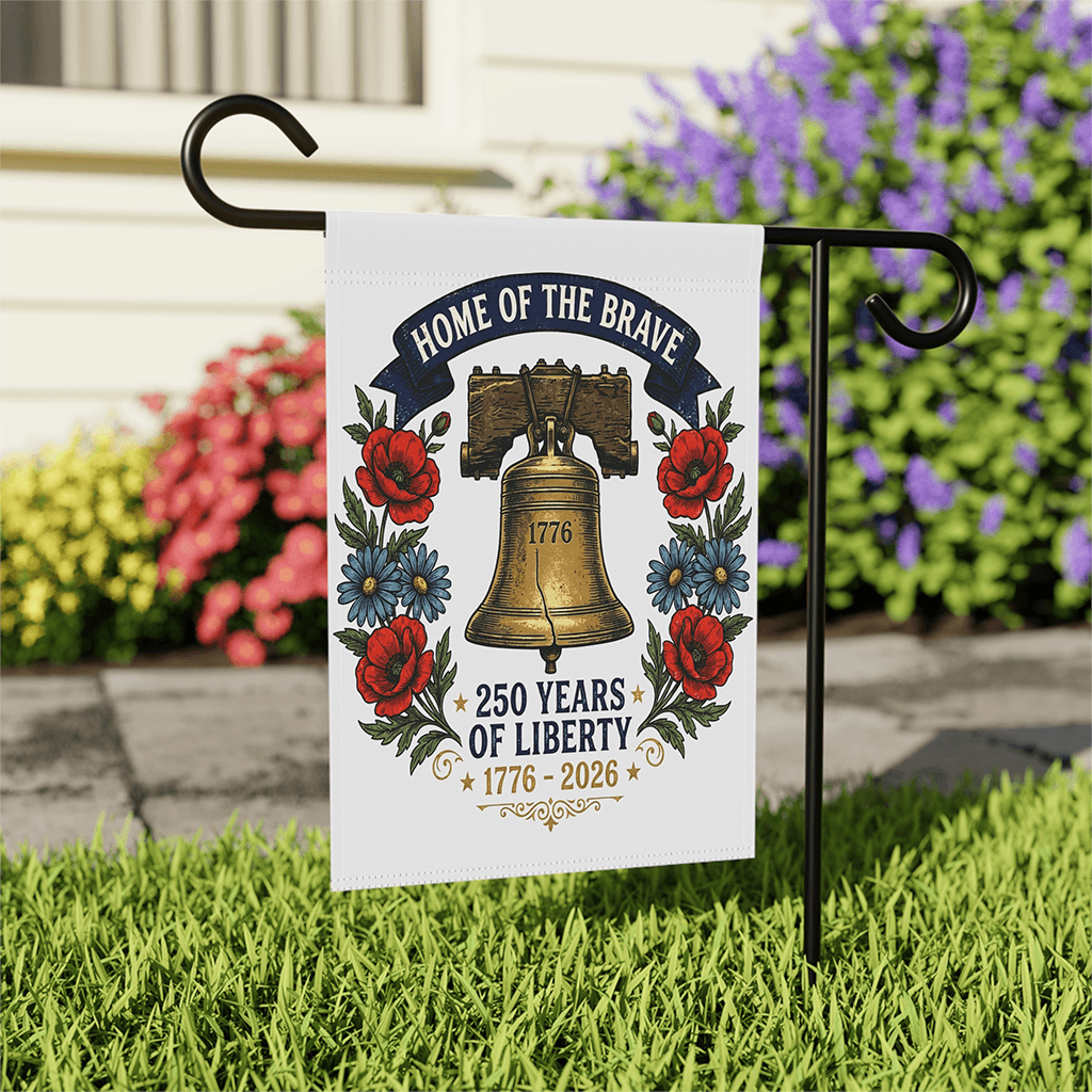 Home Of The Brave USA 250 Years Of Liberty Flag - 4th of July Gift for Her thumbnail - front view