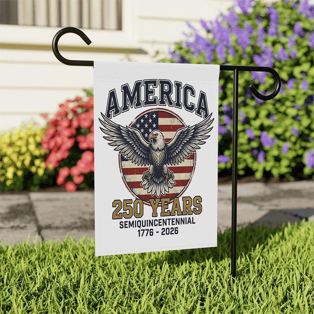 250 Years Semiquincentennial 1776 2026 America Eagle Flag - Patriotic Gift for Him thumbnail - front view