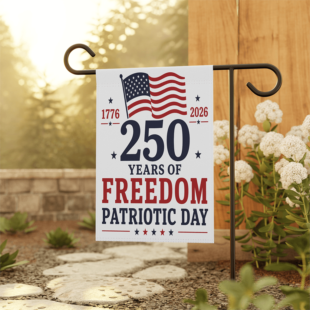 250 Years of Freedom Patriotic Flag - USA Independence Day Gift for Him & Her thumbnail - back view