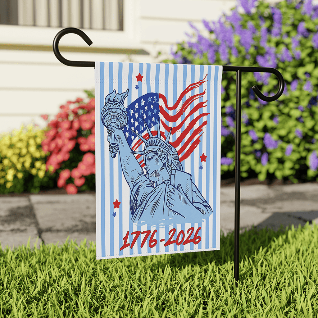 America Statue of Liberty 1776 2026 Anniversary Flag - 4th of July Gift for House Decor thumbnail - front view
