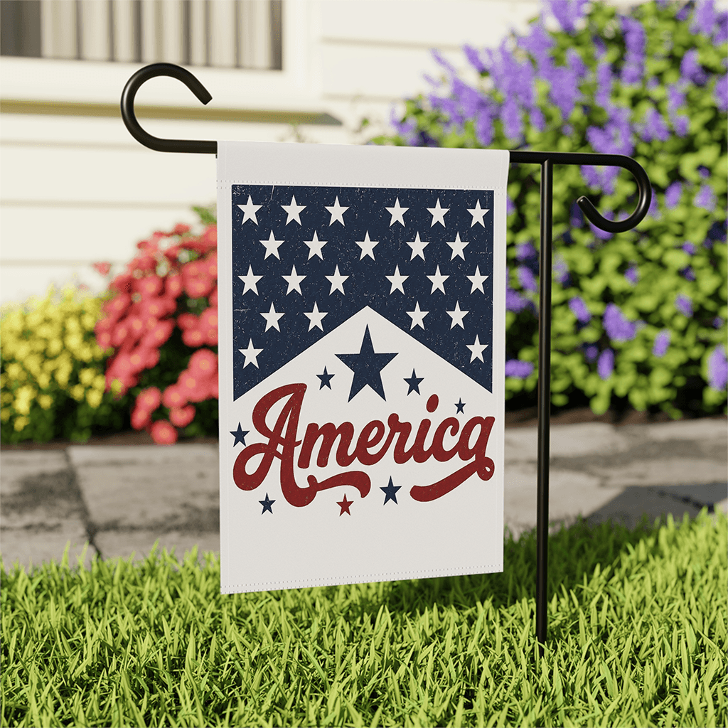 Red White Blue America Flag - Ideal 4th of July Patriotic Gift for House Decor thumbnail - front view