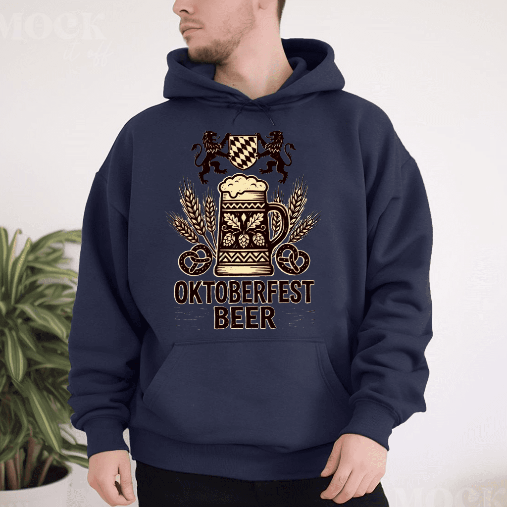 Vintage German Oktoberfest Beer Hoodie| Funny German Festival Gift for Beer Lovers thumbnail - detail view