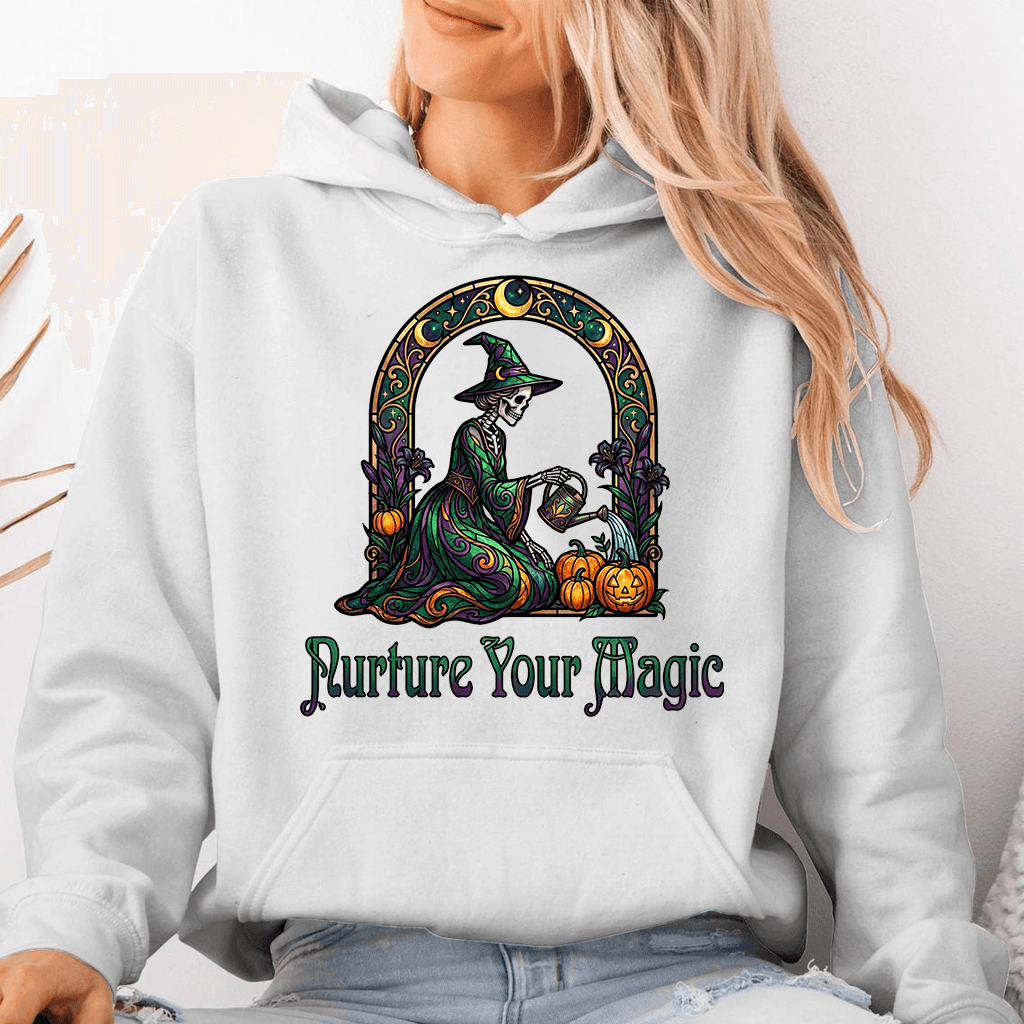 Future Your Magic Halloween Spooky Witch Hoodie| Spooky Pumpkin Garden Gift for Halloween thumbnail - back view