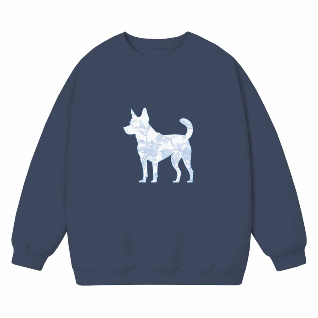 Australian Cattle Dog Sweatshirt – Gift for Mom Dog Lover Chinoiserie Floral