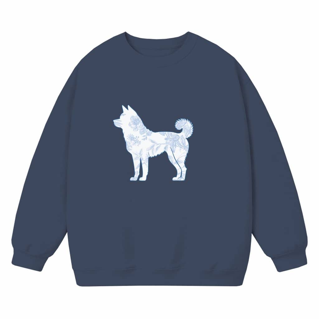 Chinoiserie Akita Sweatshirt – Mother's Day Gift for Dog Mom French Floral Toile Cute