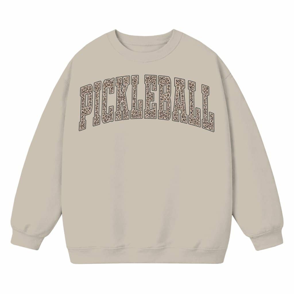 Leopard Pickleball Sweatshirt – Gift for Pickleball Lover