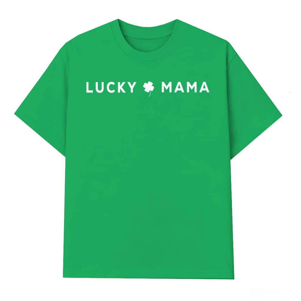 Lucky Mama T-shirt – St Patrick's Day Pregnancy Announcement Gift for Expecting Couple