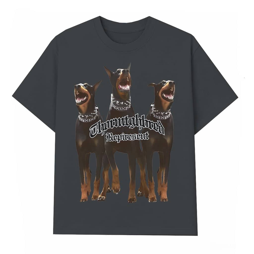 Tropical Doberman T-shirt – Summer Gift for Men