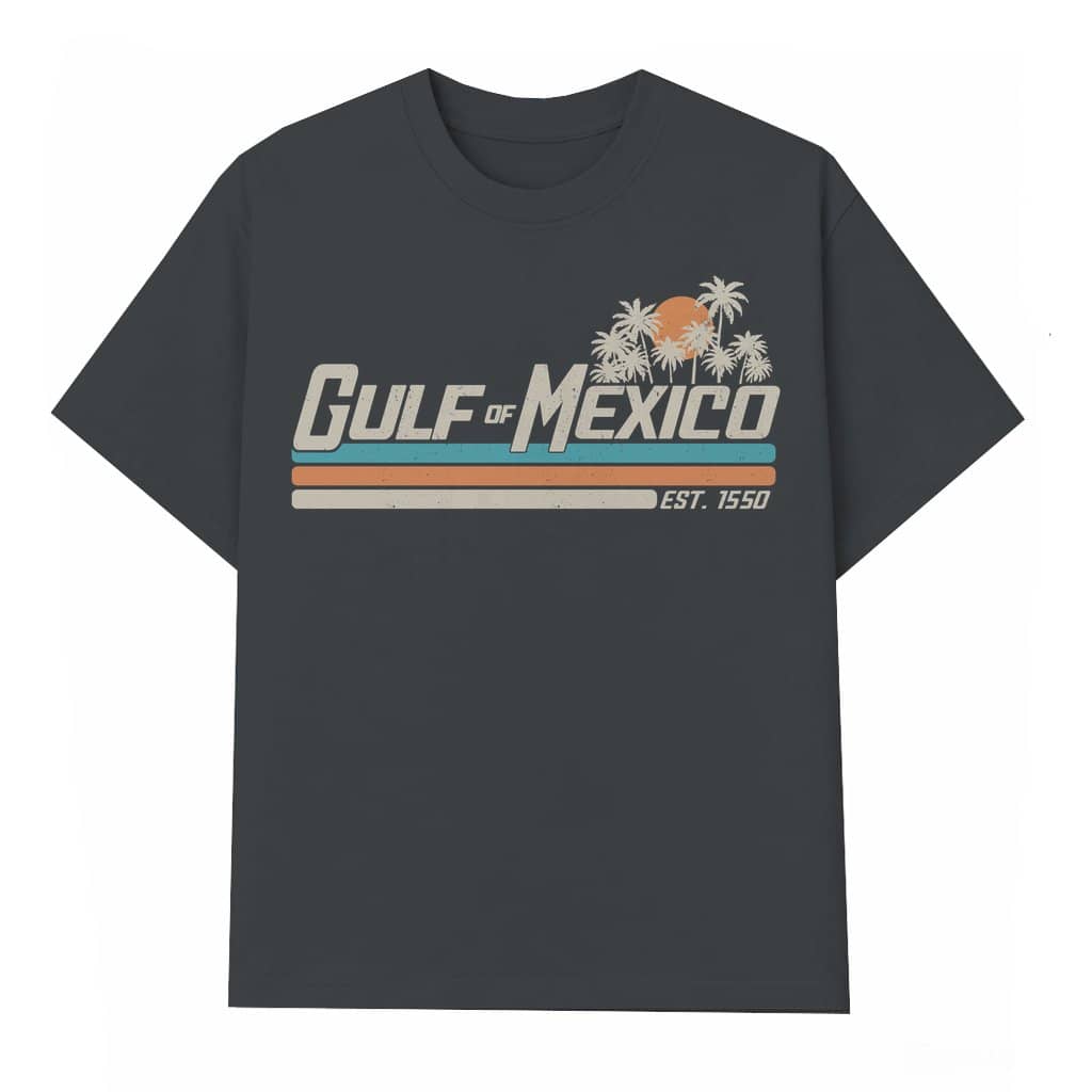 Retro Gulf of Mexico T-shirt – Gift for Beach Lover Texas Florida