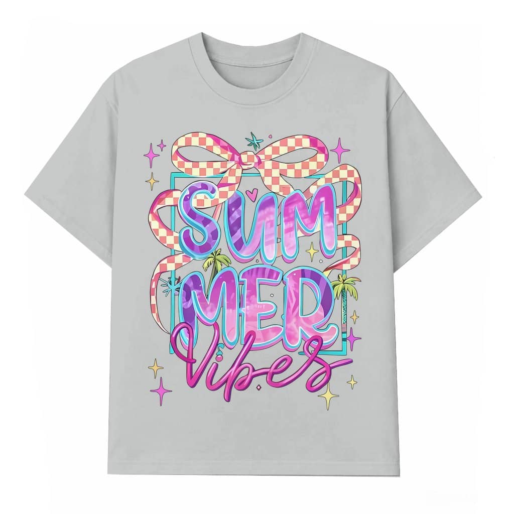 Summer Vibes T-shirt – Summer Beach Coquette Retro Gift for Her