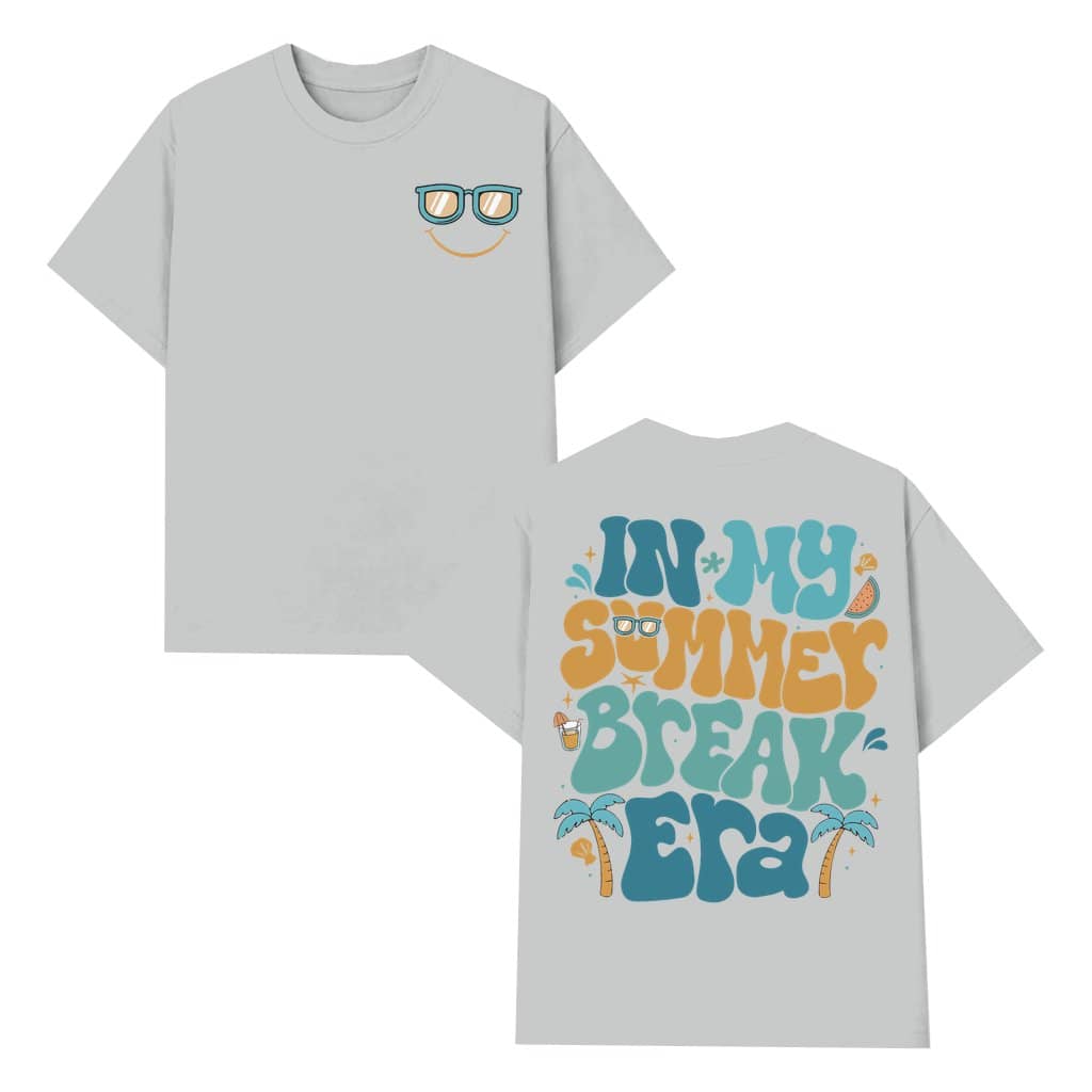 Summer Break Era T-Shirt – Last Day Gift for Teacher Retro Smiley Face