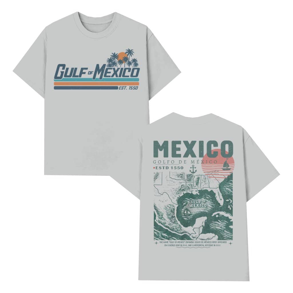 Retro Gulf of Mexico T-shirt – Beach Vacation Gift Unisex Texas Florida