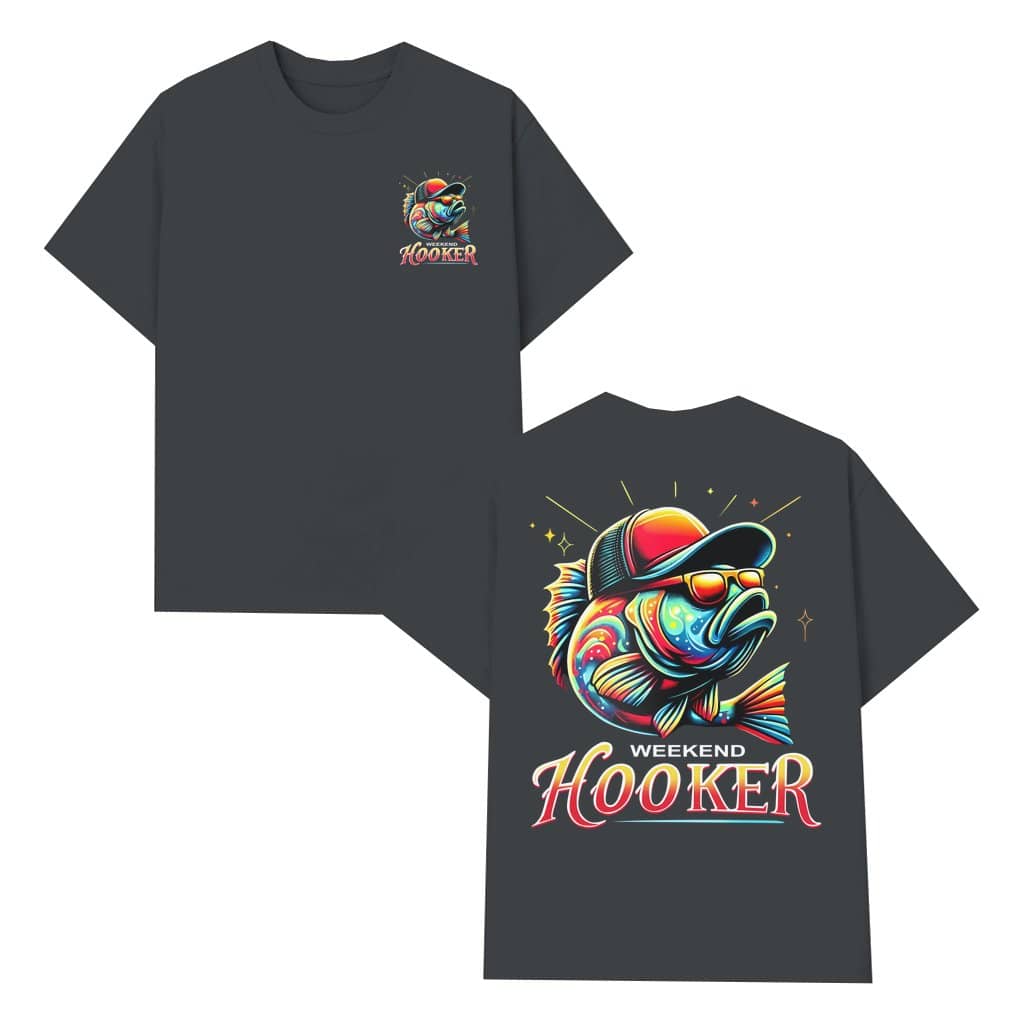 Funny Weekend Hooker T-shirt – Fishing Gift for Anglers