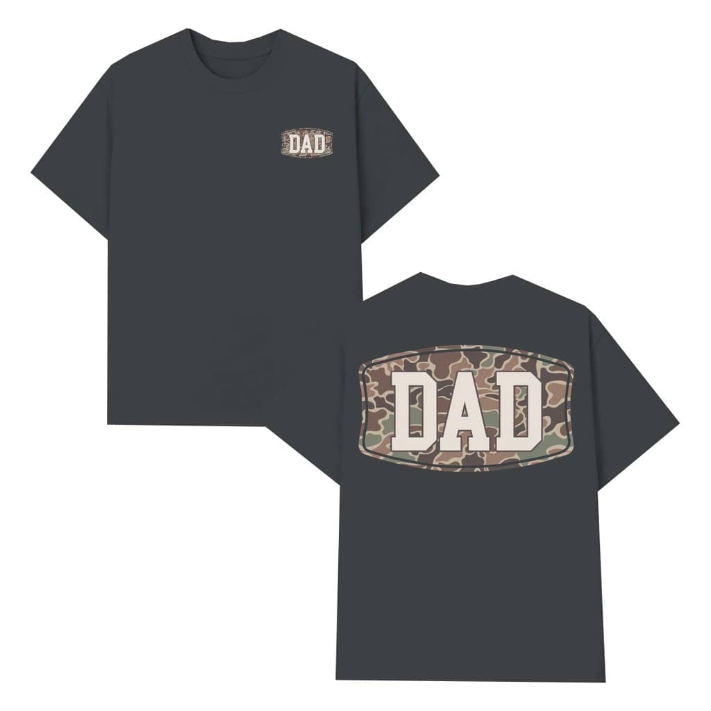 Camo Dad T-shirt – Father's Day Military Gift for Dad