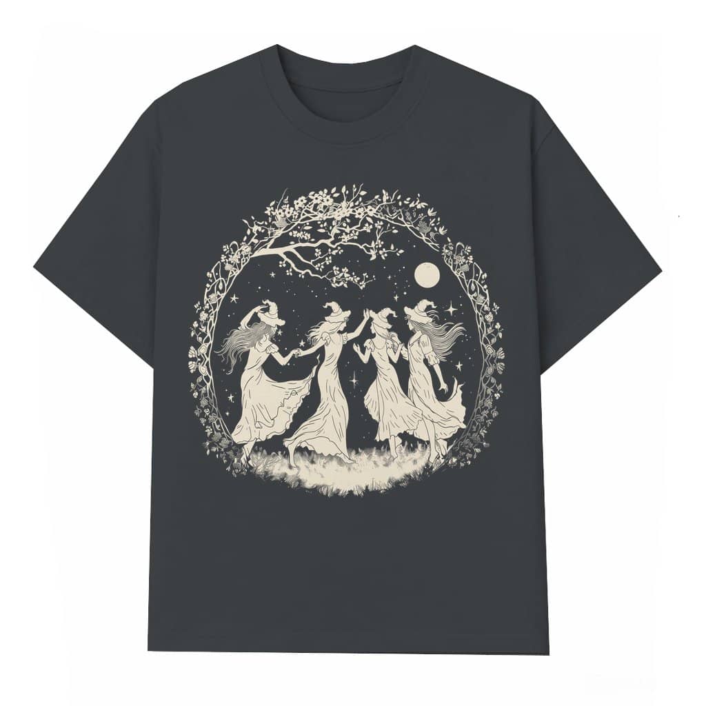 Halloween Witch T-shirt – Halloween Gift for Her Vintage Cottagecore