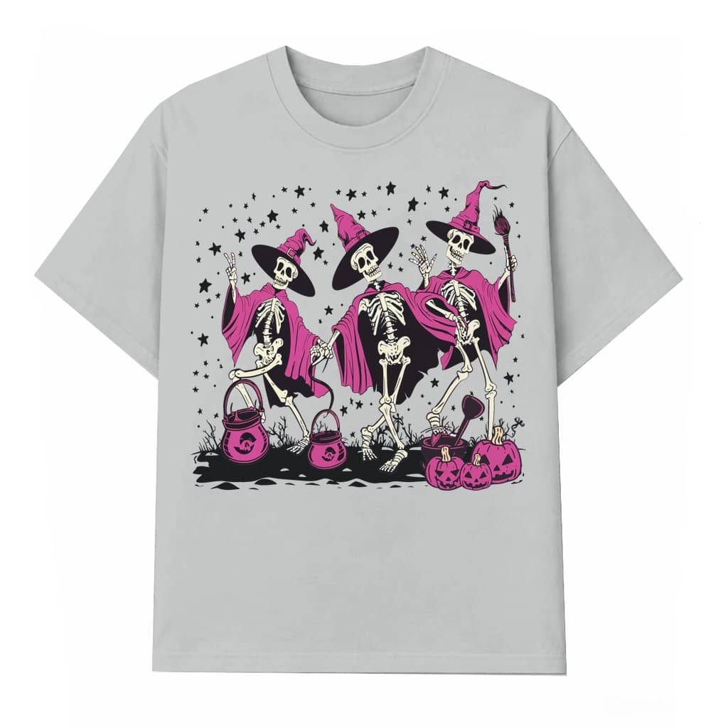 Funny Dancing Skeleton T-shirt – Halloween Gift Retro Vintage Spooky