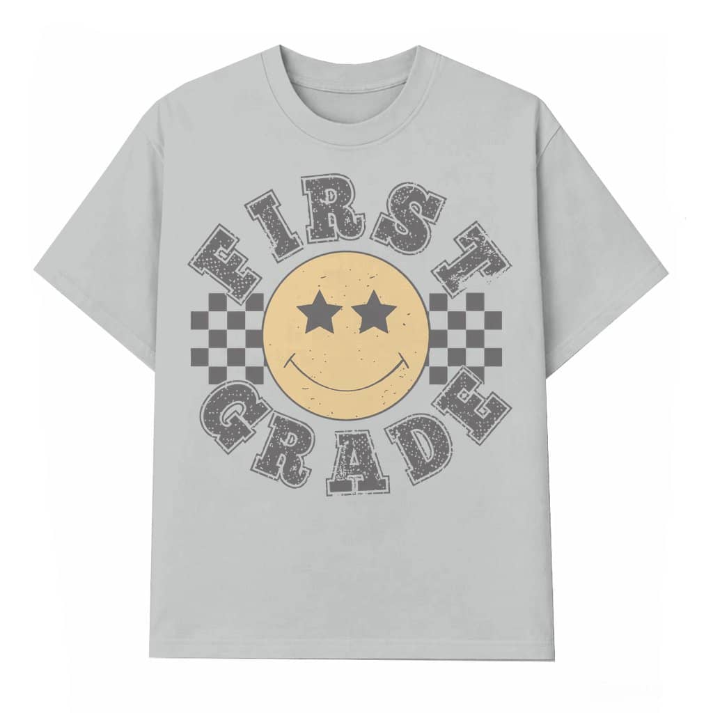 First Grade Teacher T-shirt – First Day of School Gift for Teacher Retro Squad