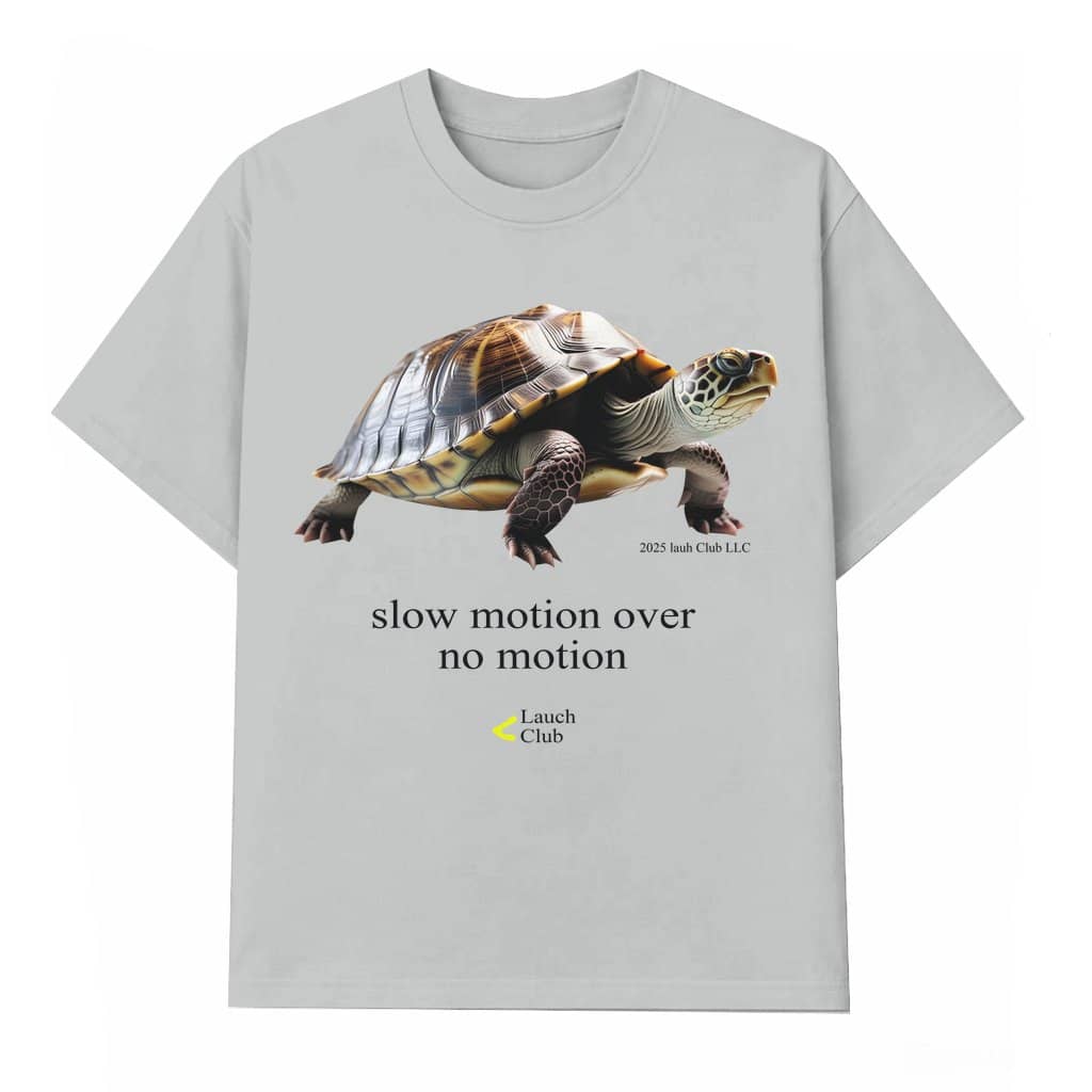 Slow Motion Turtle T-shirt – Birthday Gift for Men Women Vintage Retro