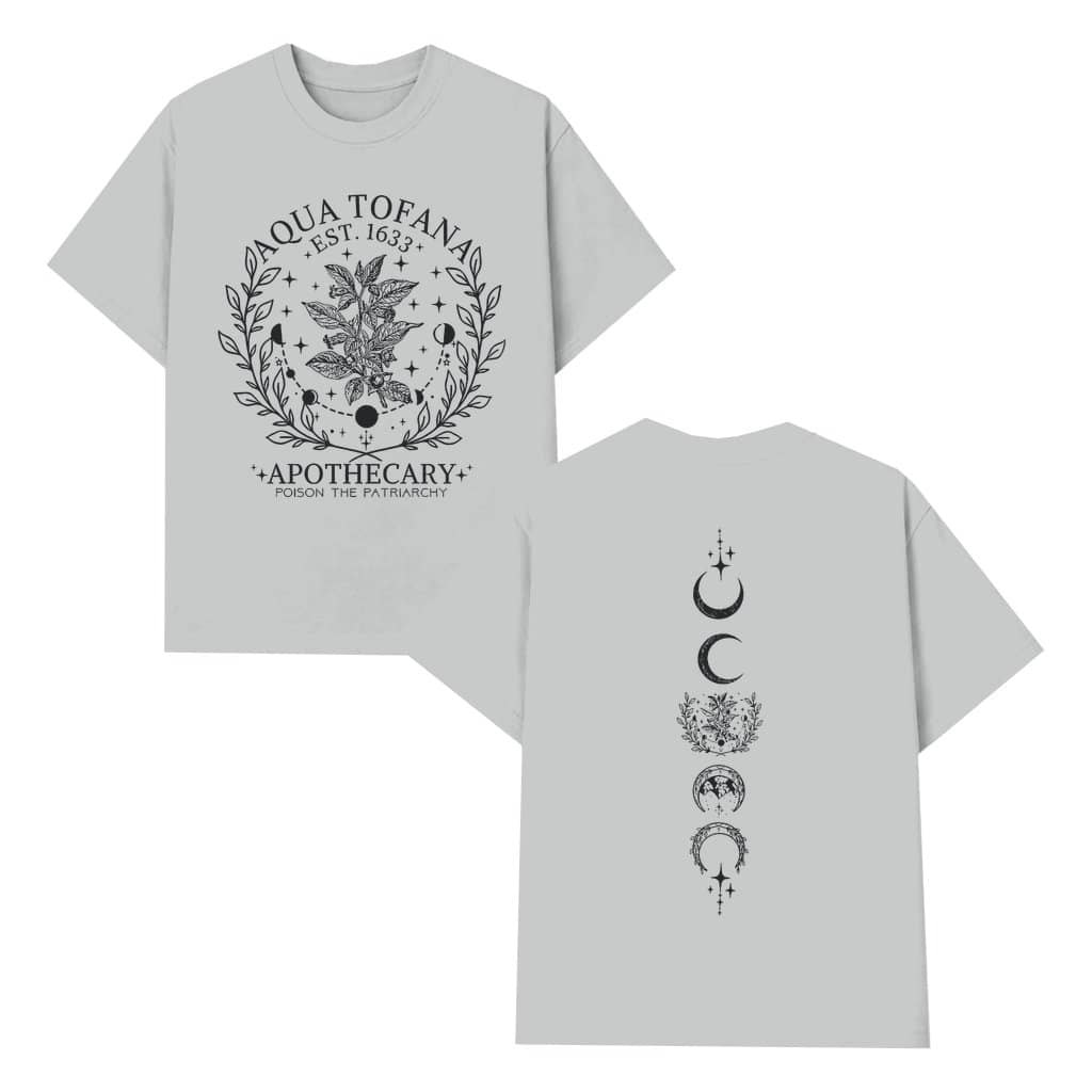 Aqua Tofana T-shirt – Birthday Gift for Her Funny Feminist Witchy Vintage 2 Sided Print