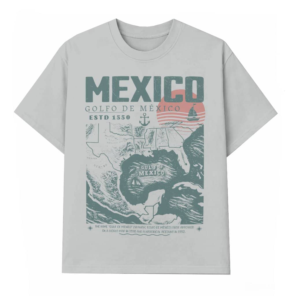 Gulf of Mexico T-Shirt – Mexico Vacation Gift Vintage Retro Golfo de México