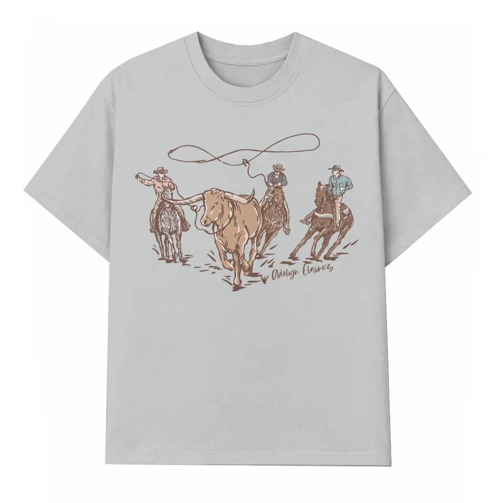 Cute Vintage Cow Print T-shirt – Fall Winter Gift for Women Casual