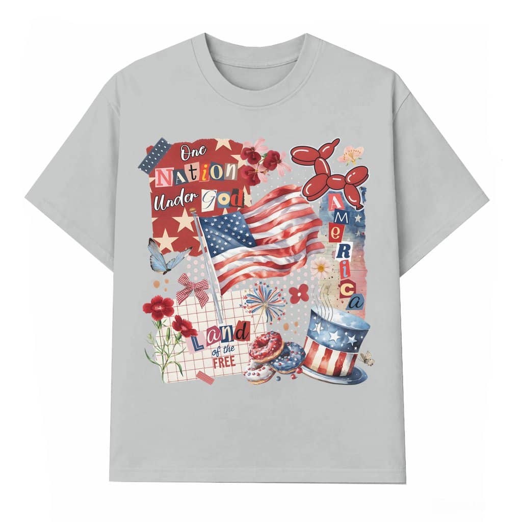 Retro America T-shirt – 4th of July Gift Vintage Memorial Day