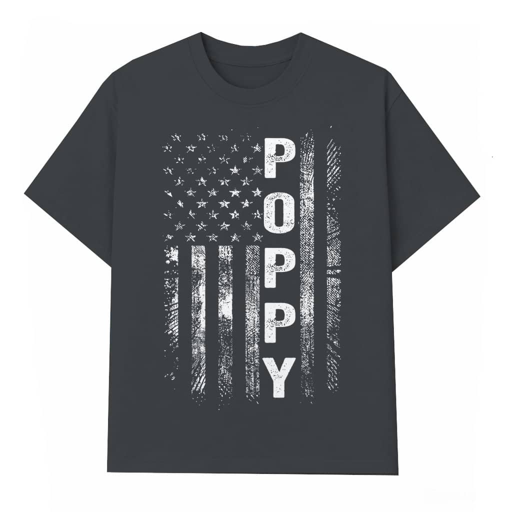 Pop Pop Papa USA Flag T-shirt – Father's Day Gift for Dad Vintage Retro Patriotic