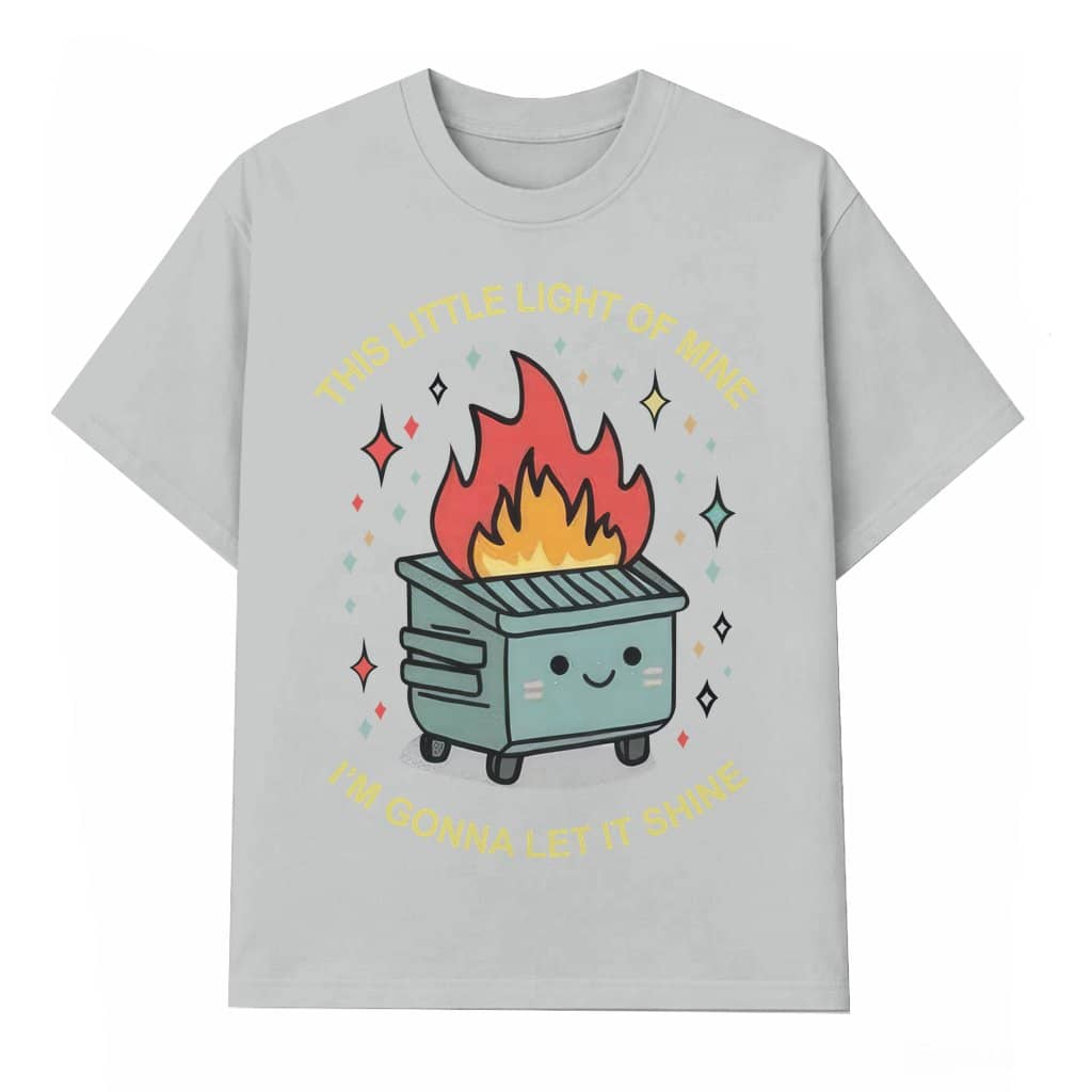Dumpster Fire Homebody T-shirt – Inspiring Mental Health Gift for Her Vintage