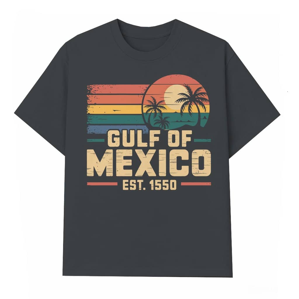 Vintage Gulf of Mexico T-shirt – Gift for Women Gulf Coast Est. 1550