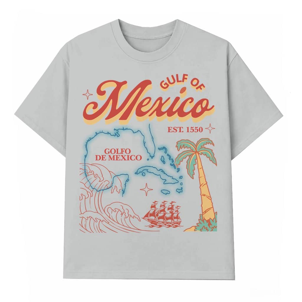 Vintage Gulf of Mexico T-shirt – Summer Gift for Beach Lovers Retro Tropical