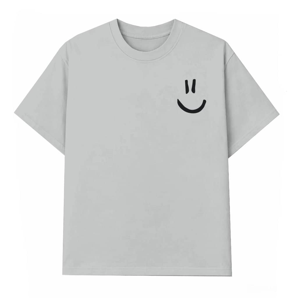 Smiley T-shirt – Unisex Trendy Minimalist Streetwear Aesthetic