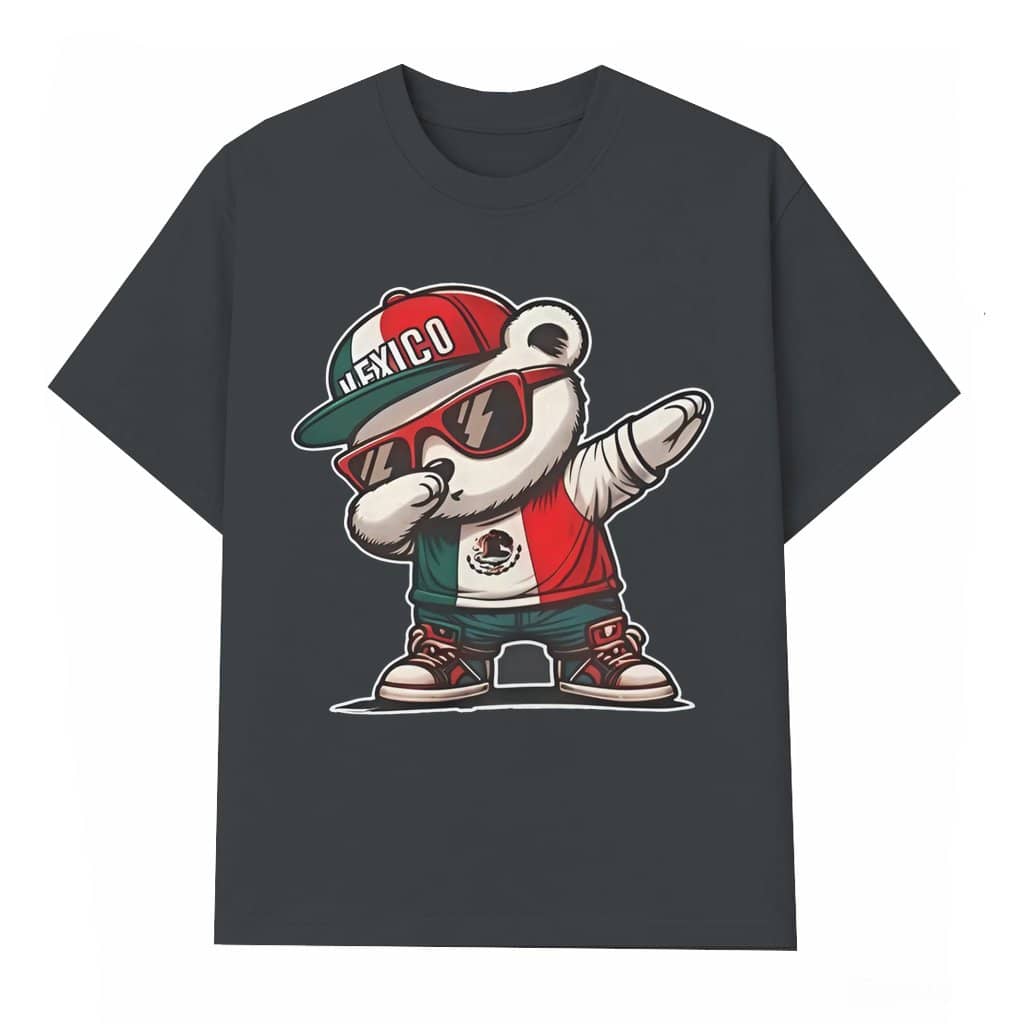 Funny Mexican Bear Dabbing T-Shirt – Funny Gift for Men Women Trendy