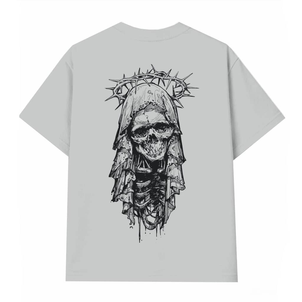 Dark Crown Demon Skull T-shirt – Gift for Men Trendy Streetwear