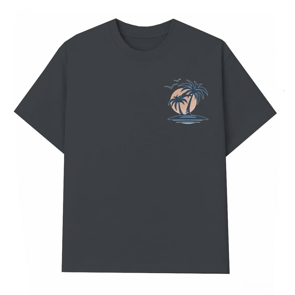 Coconut Tree T-shirt – Summer Gift for Men Streetwear Cool