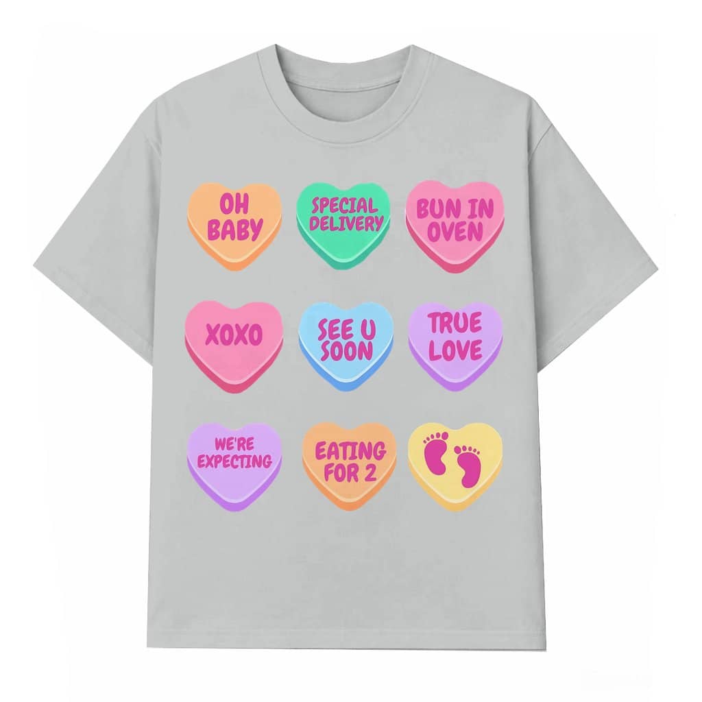Pregnancy Announcement T-shirt – Valentine's Day Gift for New Mom