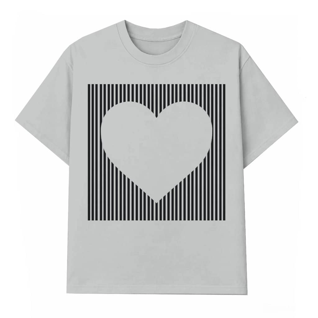 Cute Retro Heart T-shirt – Valentine's Day Gift for Mom and Teacher