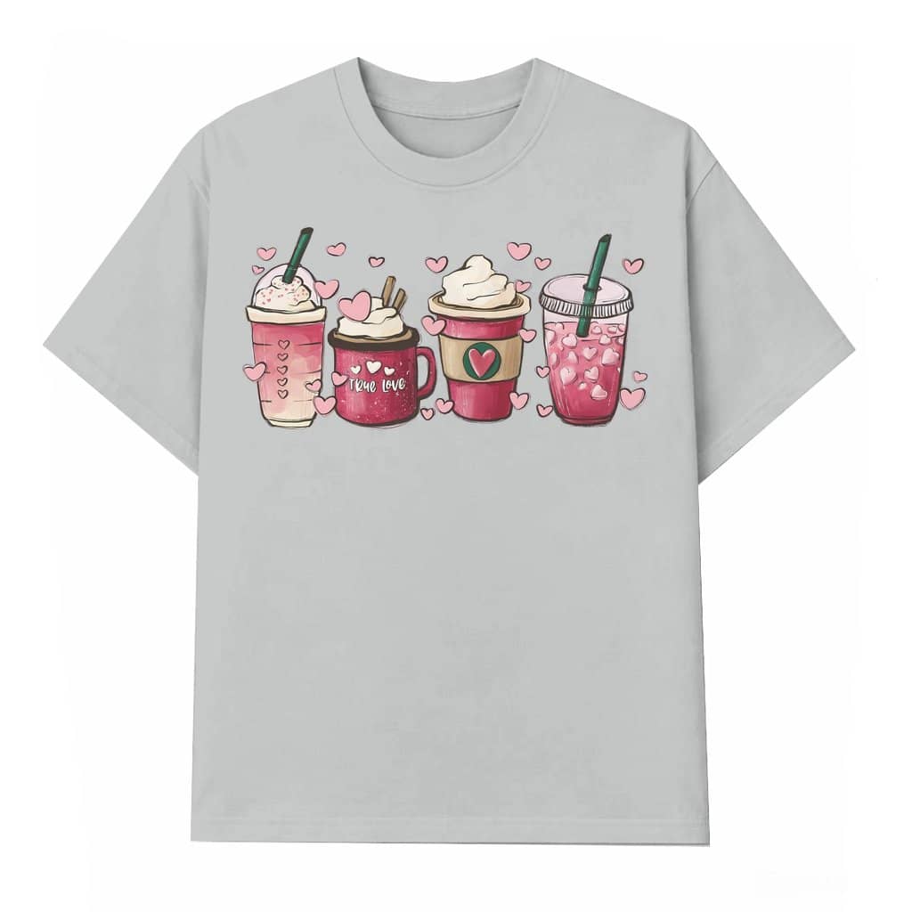 Coffee Lover T-shirt – Valentine's Day Gift for Women Cute