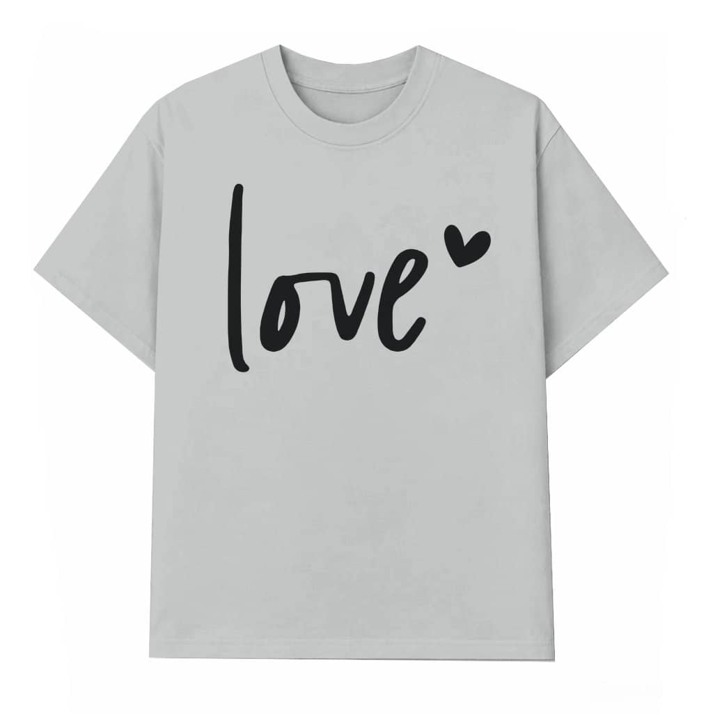 Cute Love Heart T-shirt – Valentine's Day Gift for Women and Couples
