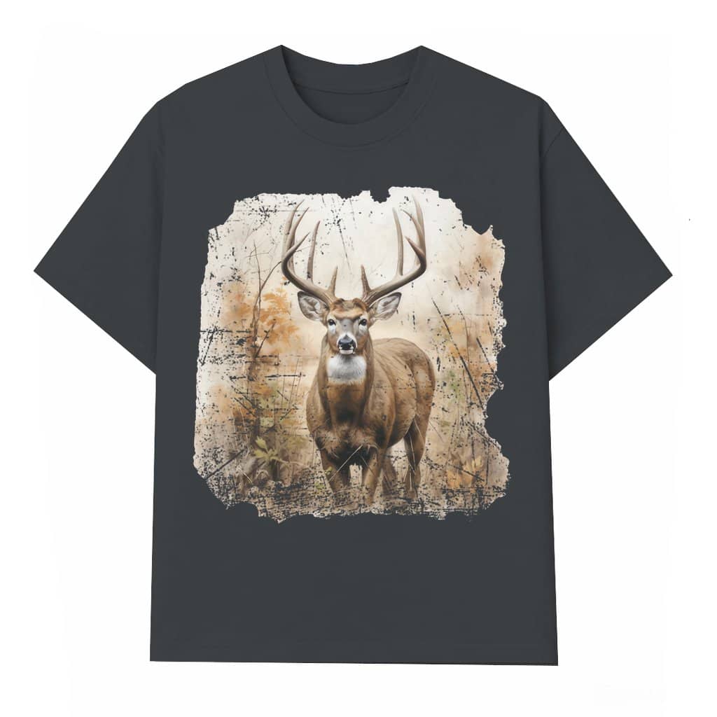 Vintage Deer Hunting Camo T-shirt – Hunting Gift for Animal Lovers Retro